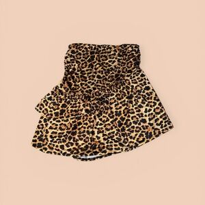 NWT Nasty Gal Wild Animal Print Mini Ruffle Skirt